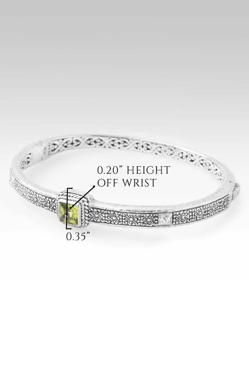 Abide In Me Bangle™ In Peridot - Image 6