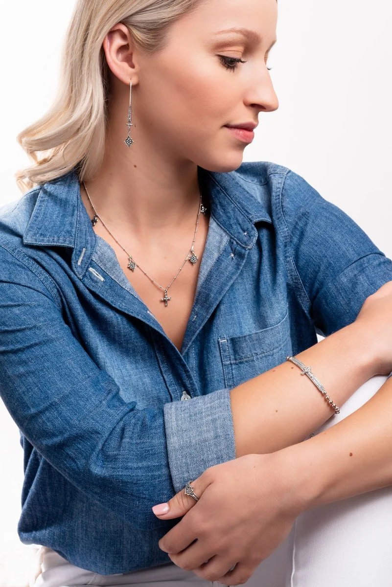 Message of Hope Earrings™ in White Zircon - Image 3