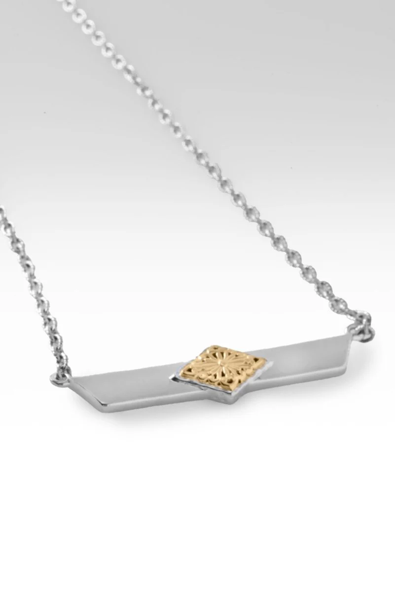 Embrace Freedom Necklace II™ in 18K Gold & Rhodium Over Sterling Silver - Image 3