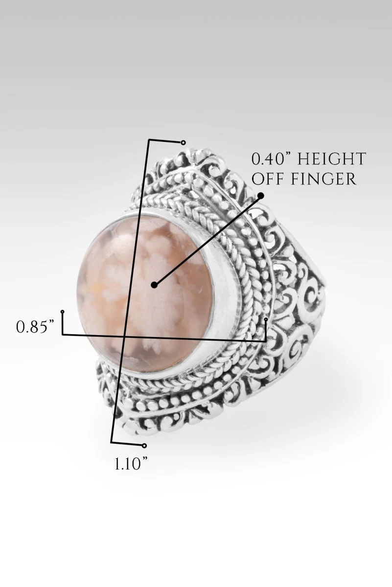 Faithfulness in Bloom Ring II™ in Flower Agate - Image 6