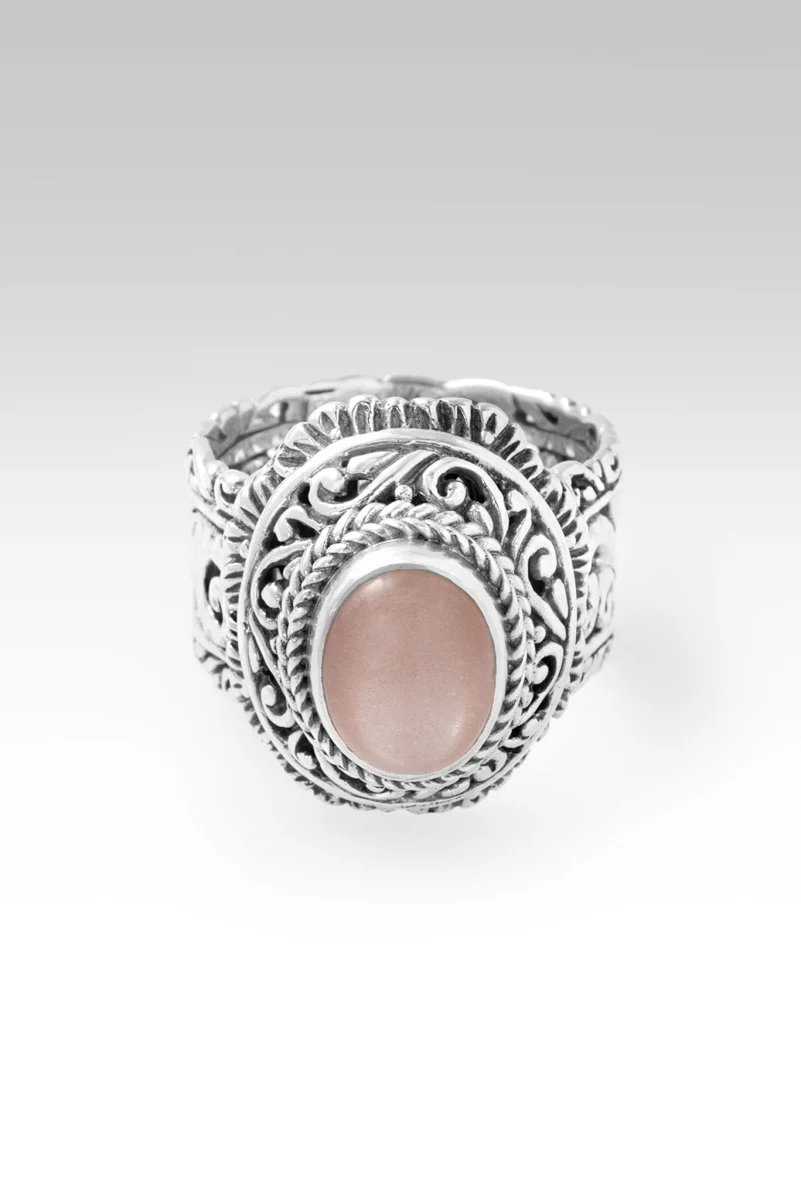 Faithfulness in Bloom Ring™ in Peach Moonstone - Image 3