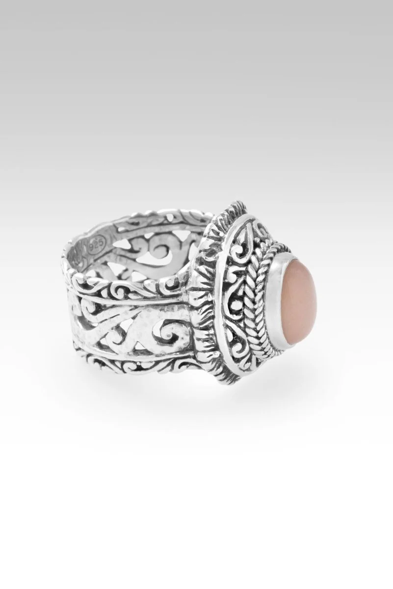 Faithfulness in Bloom Ring™ in Peach Moonstone - Image 4