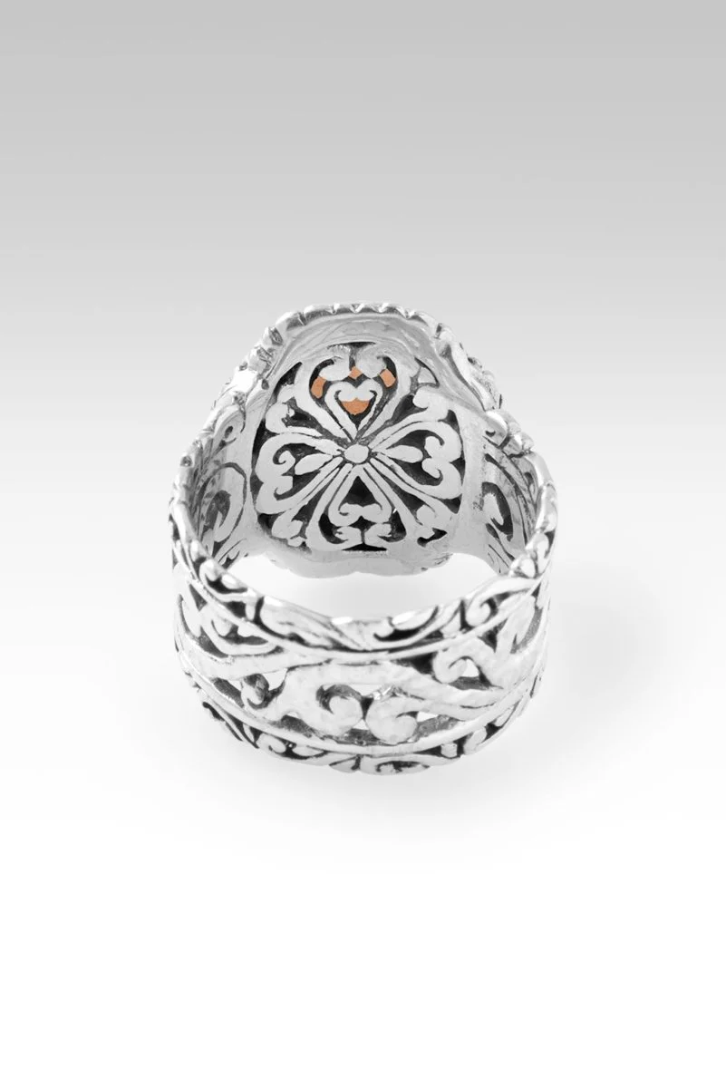 Faithfulness in Bloom Ring™ in Peach Moonstone - Image 5