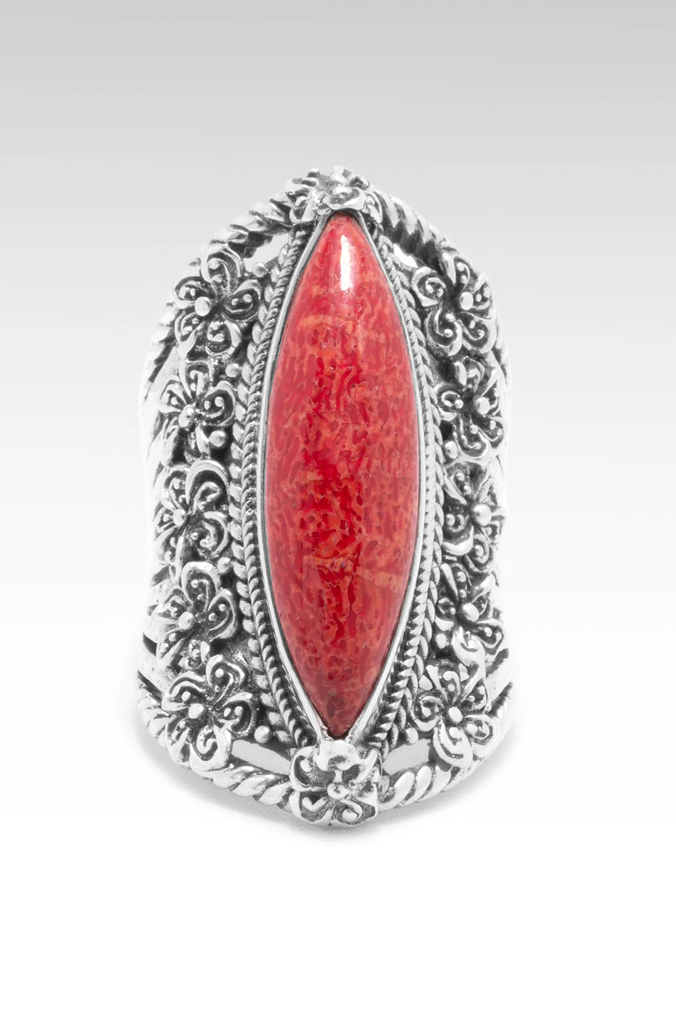 Flourishing Faith Ring™ in Red Sponge Coral - Image 3