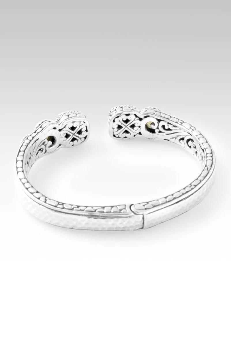 Heaven's Symphony Tip-to-Tip Bracelet™ in Emerald Green Abalone, Peridot & Bali Hai™ Mystic Topaz - Image 5