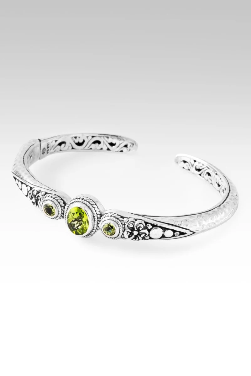 Hello One of a Kind, Goodbye Ordinary Cuff Bracelet™ in Peridot - Image 3