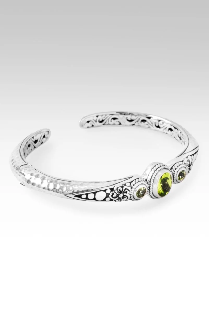 Hello One of a Kind, Goodbye Ordinary Cuff Bracelet™ in Peridot - Image 4