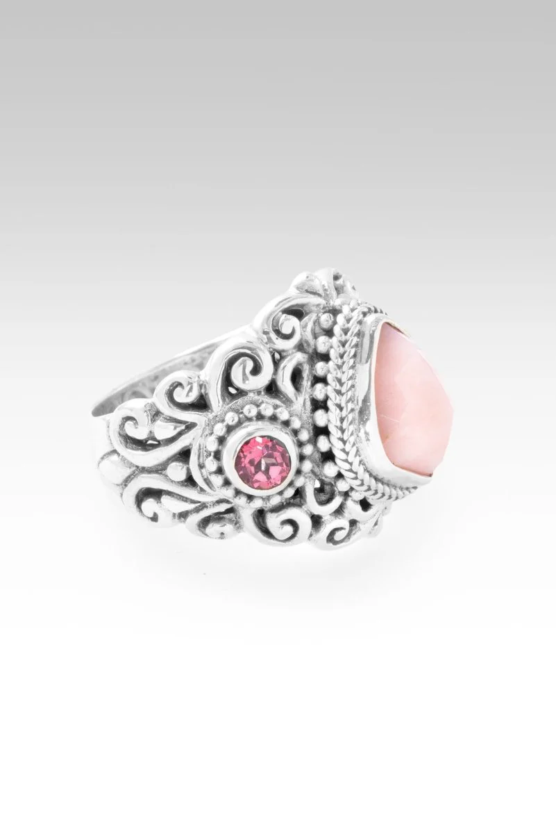 Hello Worthy, Goodbye Not Enough Ring™ in Pink Opal & Pale Plum™ Mystic Topaz - Image 4