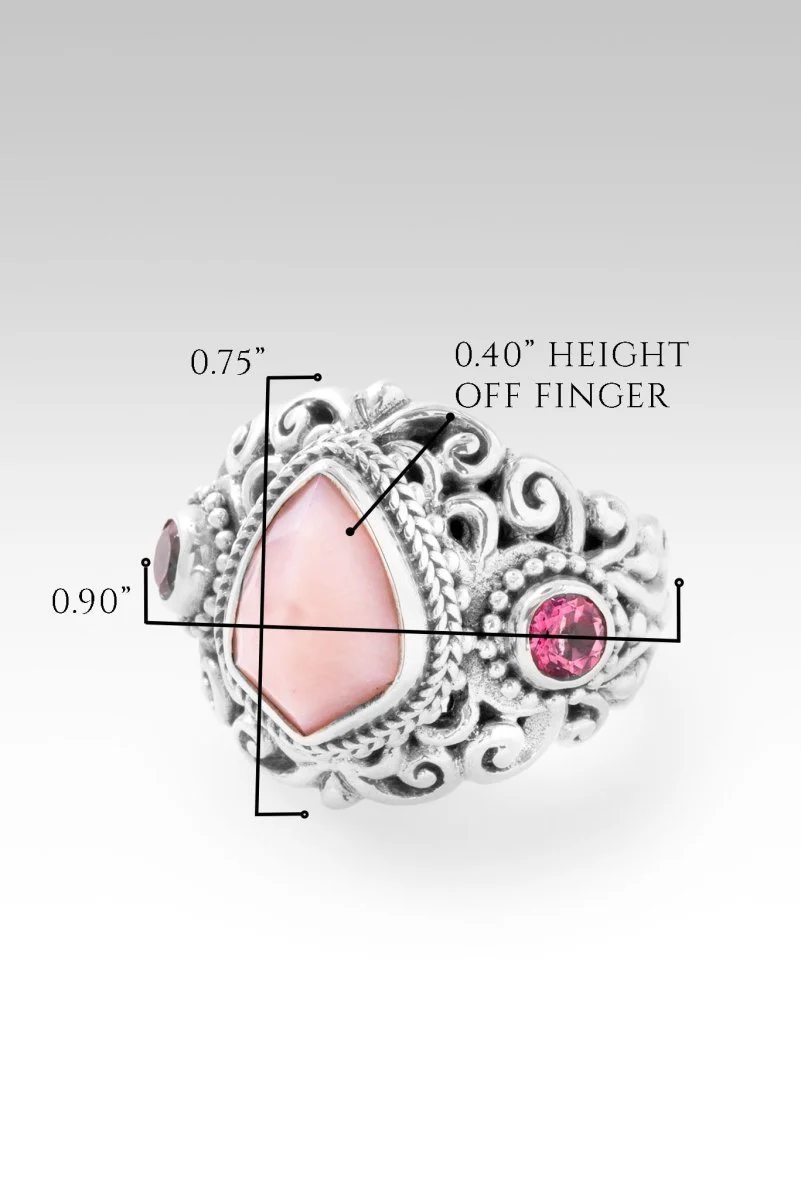 Hello Worthy, Goodbye Not Enough Ring™ in Pink Opal & Pale Plum™ Mystic Topaz - Image 6