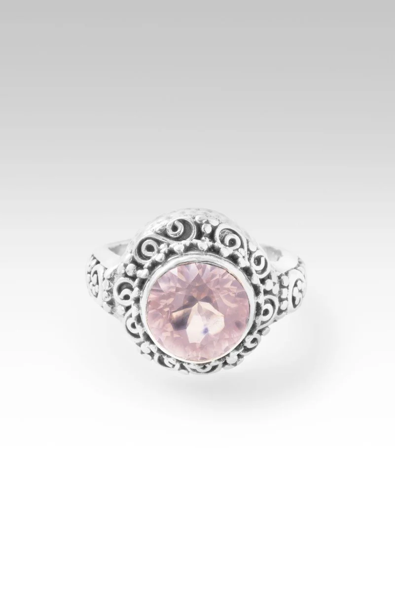 Hello Worthy, Goodbye Not Enough Ring™ in Rose Quartz - Image 3