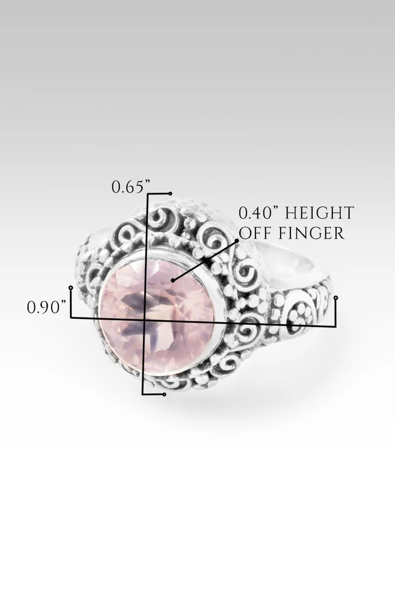 Hello Worthy, Goodbye Not Enough Ring™ in Rose Quartz - Image 6