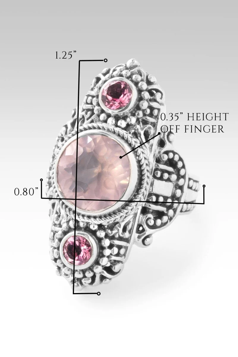 Hello Worthy, Goodbye Not Enough Ring™ in Rose Quartz & Pale Plum™ Mystic Topaz - Image 6