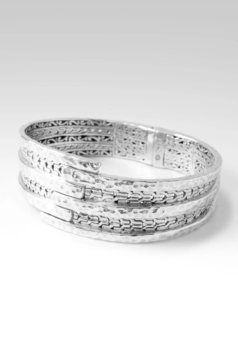 His Strength, Not Ours Tip-to-Tip Bangle™ in Chainlink - Image 3