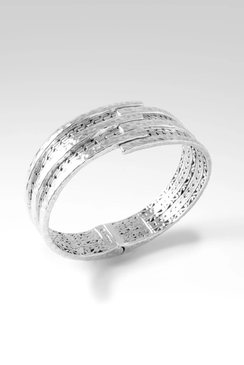 His Strength, Not Ours Tip-to-Tip Bangle™ in Chainlink - Image 4
