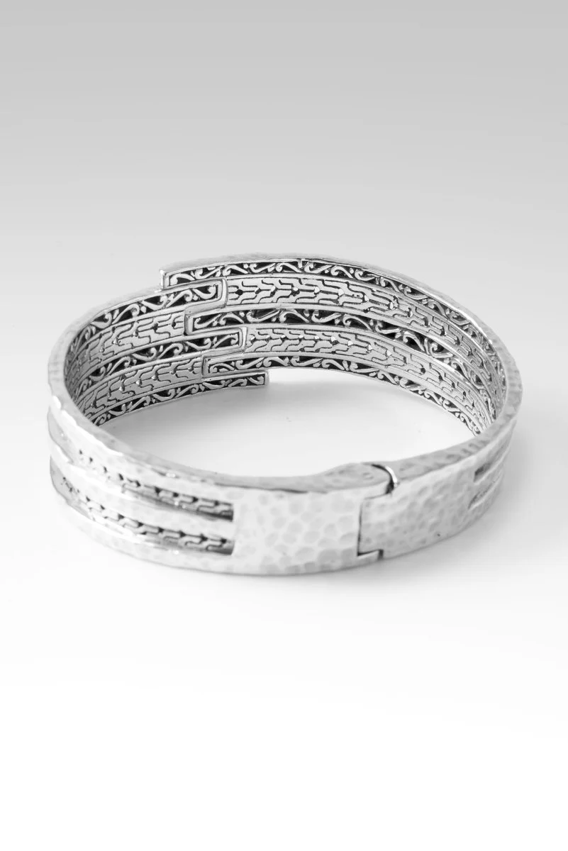 His Strength, Not Ours Tip-to-Tip Bangle™ in Chainlink - Image 5