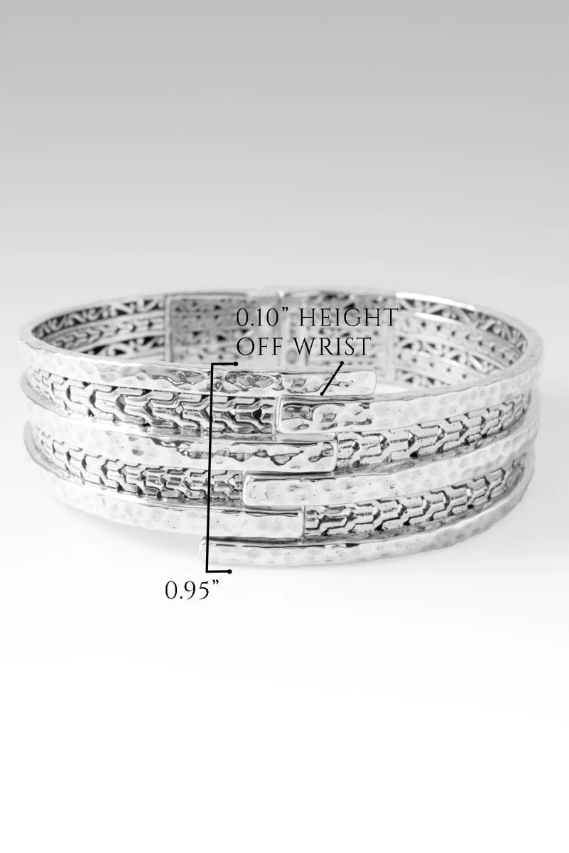 His Strength, Not Ours Tip-to-Tip Bangle™ in Chainlink - Image 6