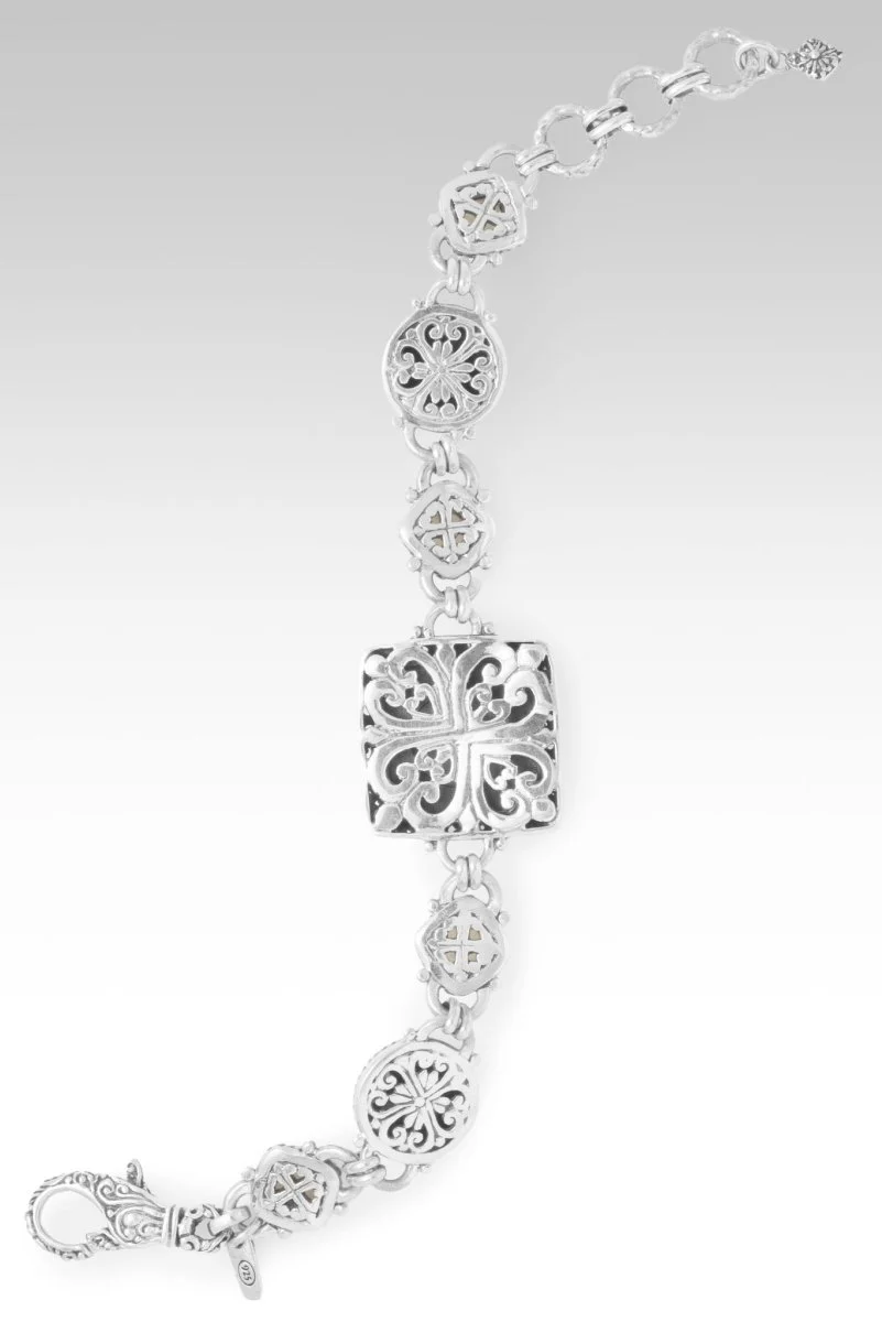 His Guaranteed Hope Bracelet™ in Black Mother of Pearl, Golden Obsidian & Prehnite - Image 4