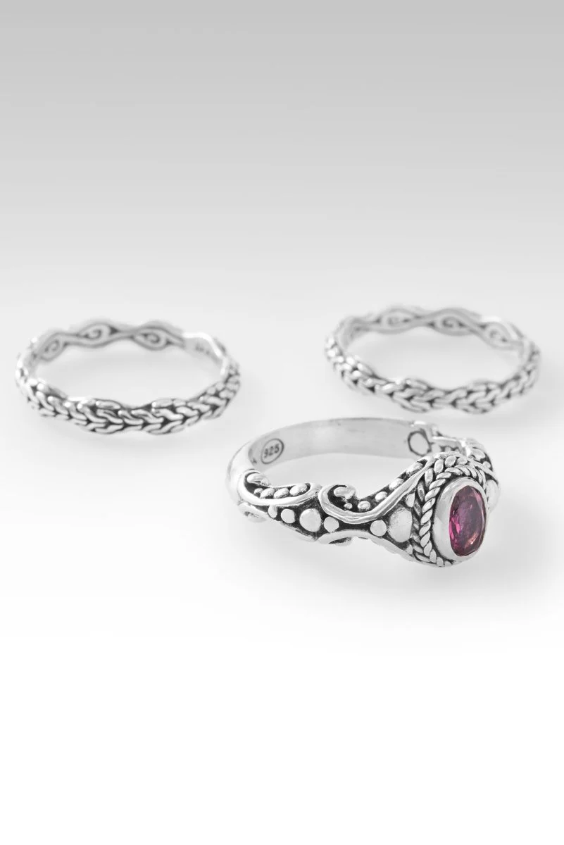 Love One Another Ring II Set of 3™ in Pink Tourmaline - Image 4