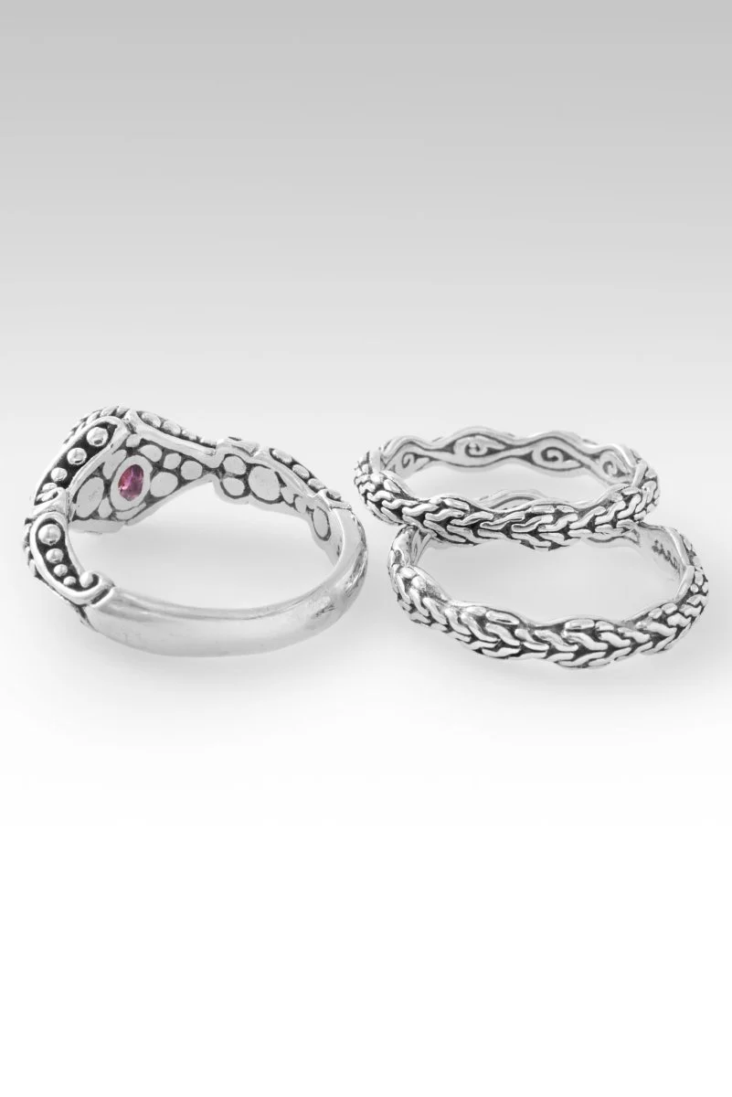 Love One Another Ring II Set of 3™ in Pink Tourmaline - Image 6