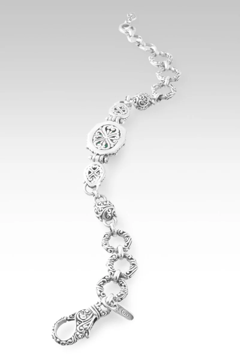 Never Lose Hope Bracelet™ in Green Onyx & Bali Hai™ Mystic Topaz - Image 4