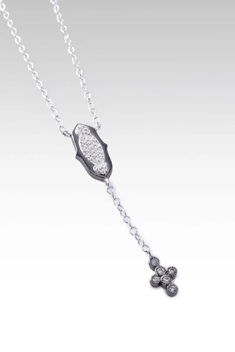 Rhodium Passionate Promises Necklace™ in White Zircon - Image 3
