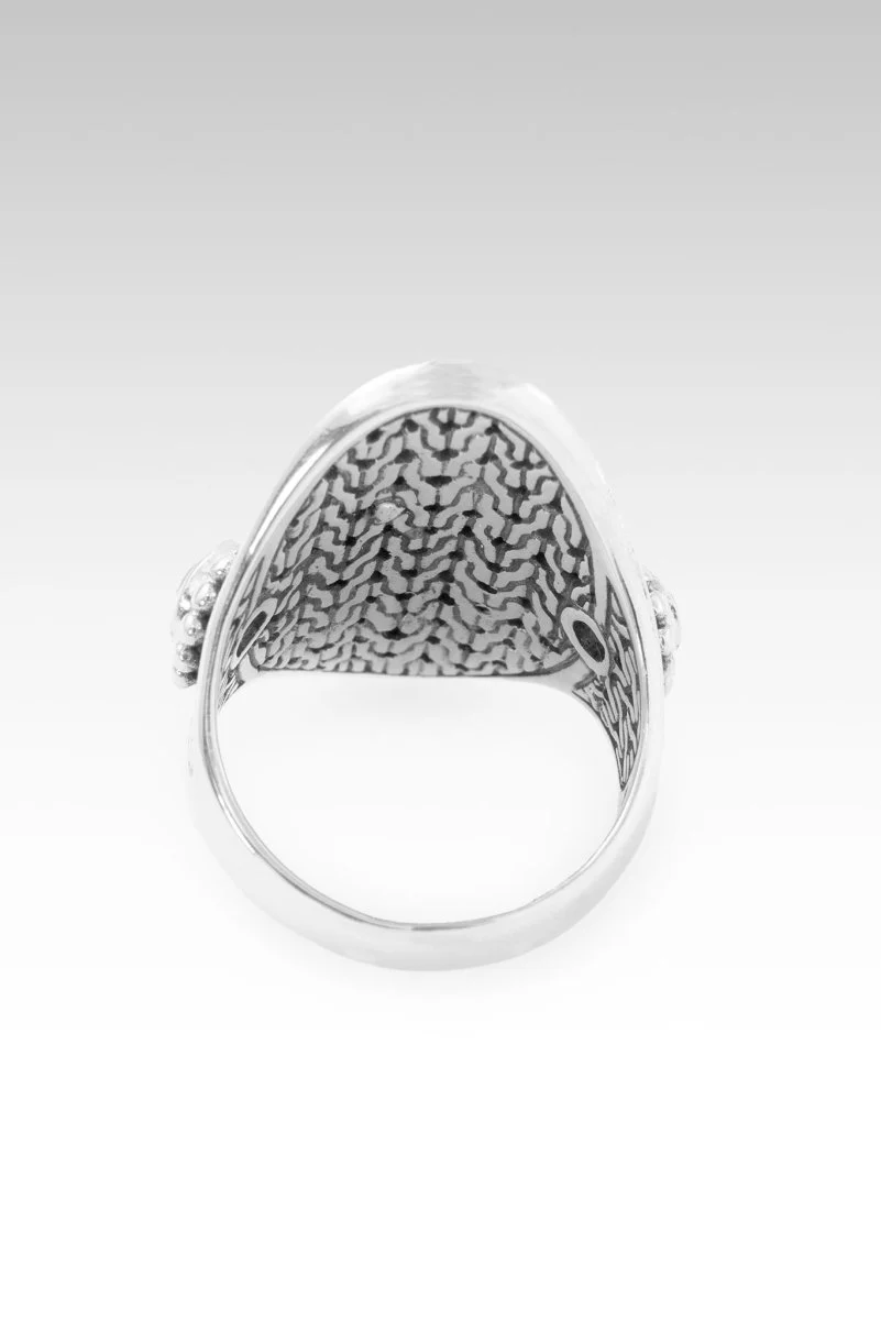 Peace Amidst Chaos Ring II™ in Labradorite & Royal Bali Blue™ Mystic Topaz - Image 6