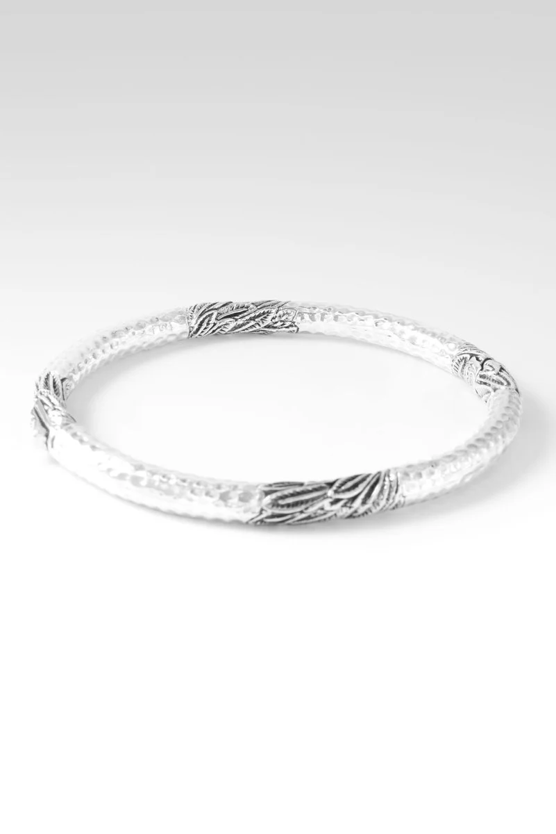 Peace Be Still Bangle™ in Leaves - Image 4
