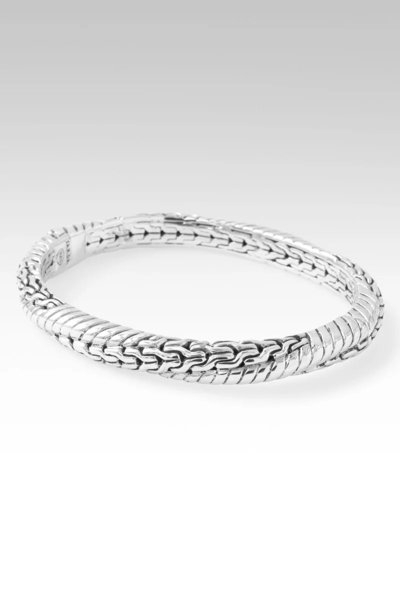 Trust the Journey Bangle™ in Chainlink - Image 3