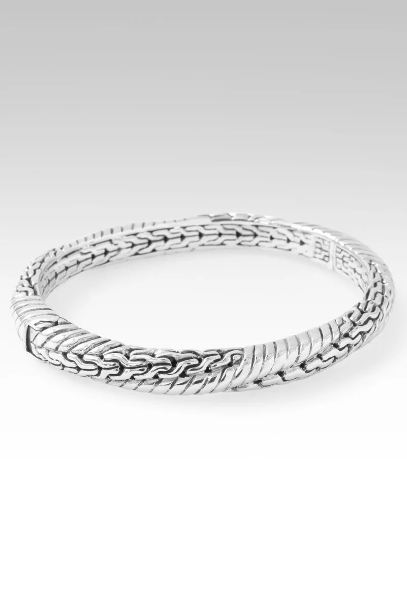 Trust the Journey Bangle™ in Chainlink - Image 4