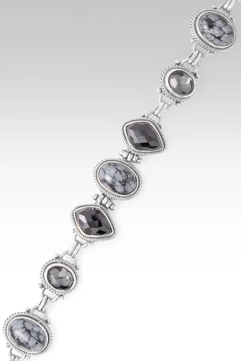 UR Good Plans Bracelet™ in Snowflake Obsidian, Black Spinel & Odyssey Black Knight™ Mystic Quartz - Image 3