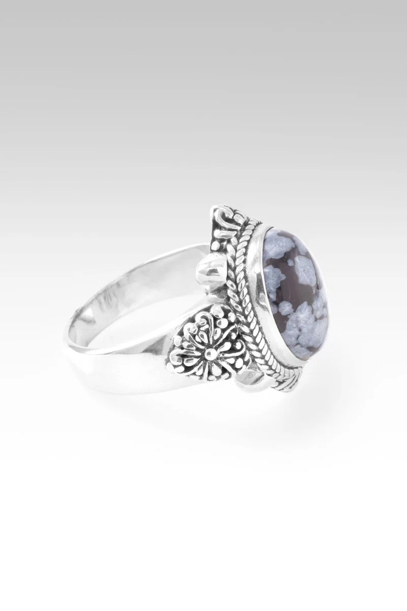 UR Good Plans Ring II™ in Snowflake Obsidian - Image 4