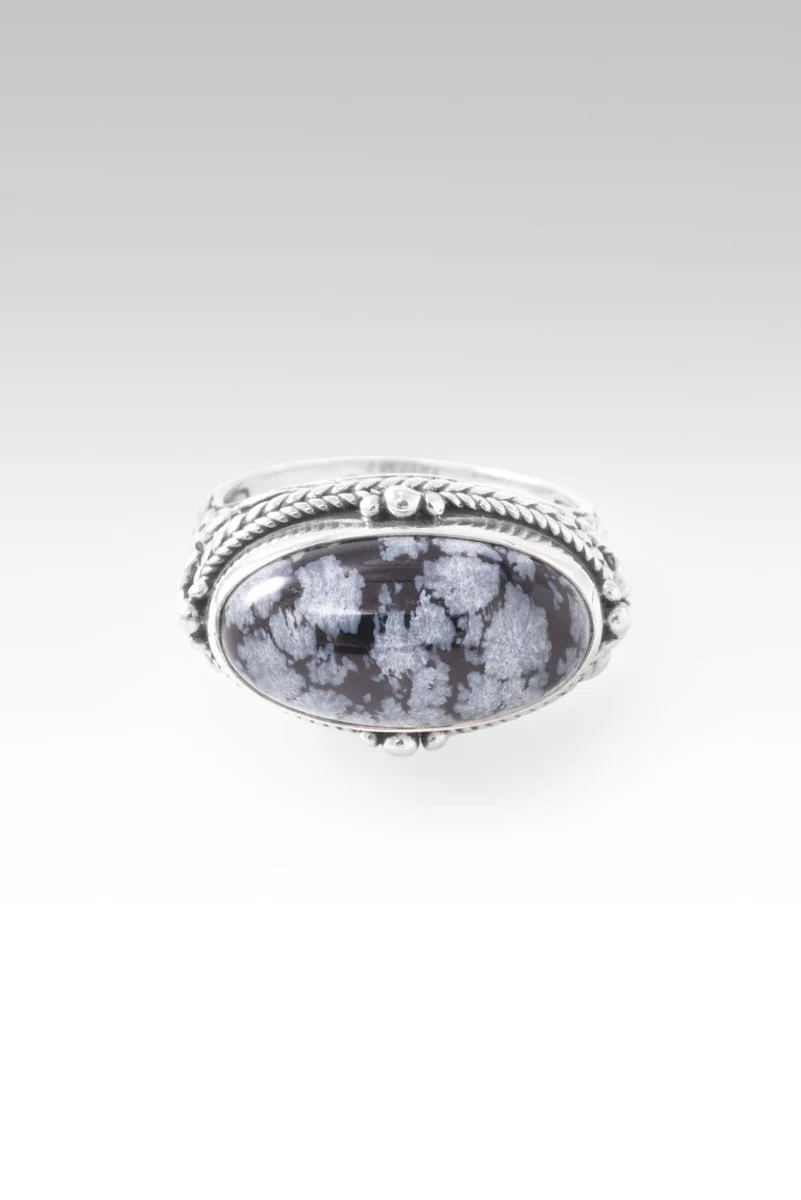 UR Good Plans Ring™ in Snowflake Obsidian - Image 3